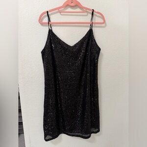 Banana Republic Black Sequin Dress